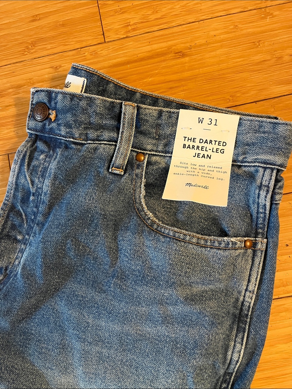 NWT Madewell Jeans Size 31 - Picture 8 of 13